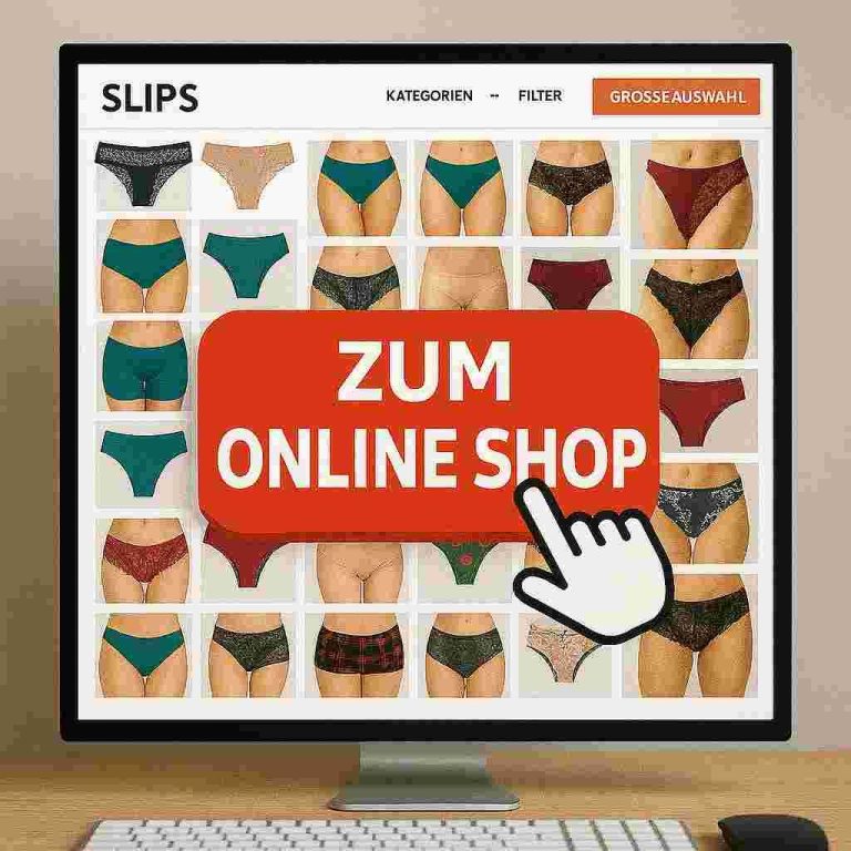Ein Monitor zeigt große Auswahl an getragener Damenunterwäsche